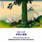 富嶽三十六景 甲州三嶌越  　葛飾北斎