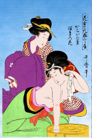 花合せ化粧くらべ　かいこの菊　浮草の花