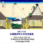 江都駿河町三井見世略図　  葛飾北斎
